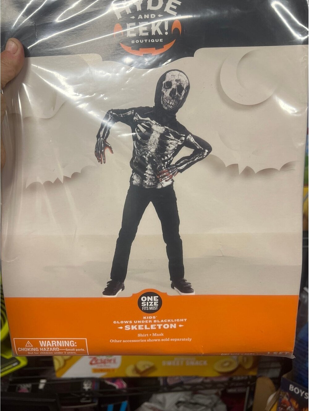 Kids Skeleton Costume - One size fits most